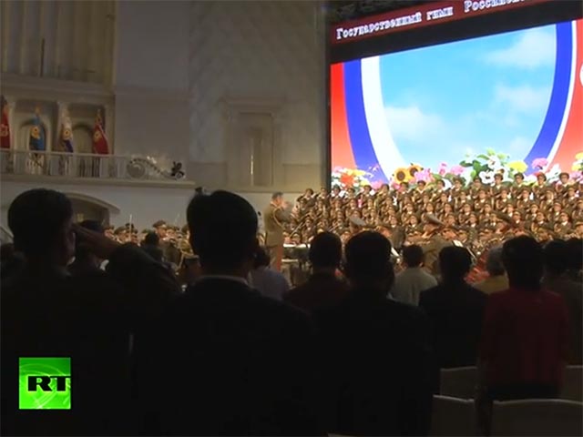 В Москве выступил хор и женский ансамбль из Северной Кореи