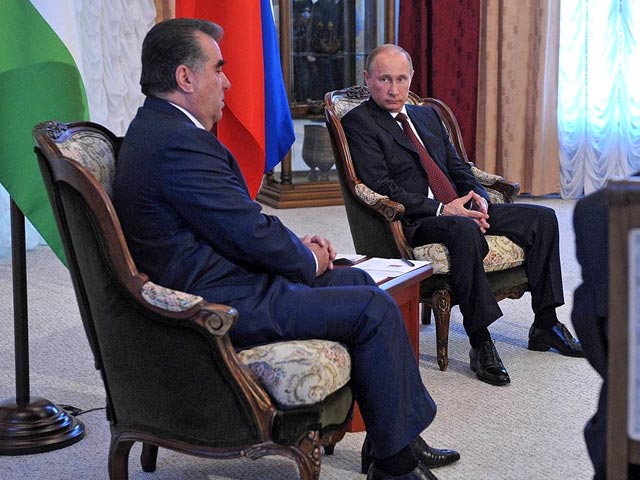 Владимир Путин и Эмомали Рахмон
