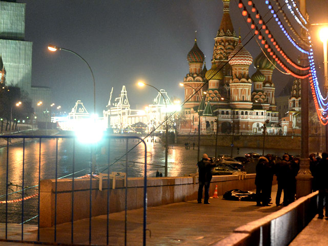Борис Немцов был убит 27 февраля на Большом Москворецком мосту в Москве