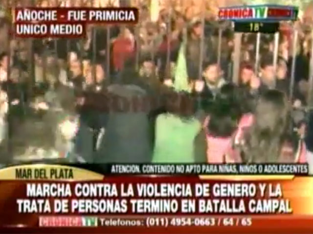 В Аргентине феминистки побили католиков