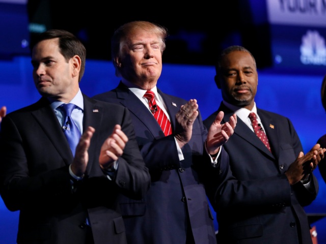 Третьи дебаты республиканцев - претендентов на выдвижение кандадитом в президенты США. 29 октября
