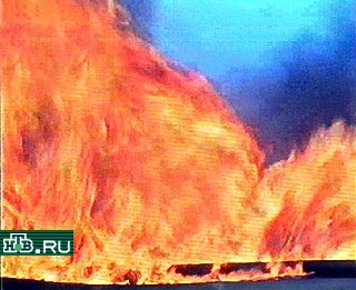 Сильнейший пожар произошел сегодня в поселке Северный в 35 километрах от Воркуты