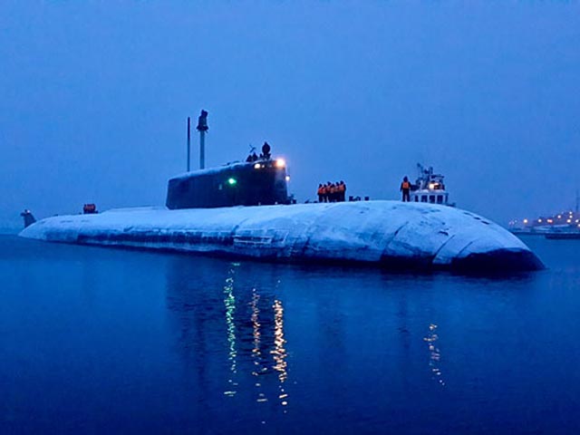 Атомный подводный крейсер класса "Антей", к которому относится строящаяся атомная подводная лодка специального назначения "Белгород"