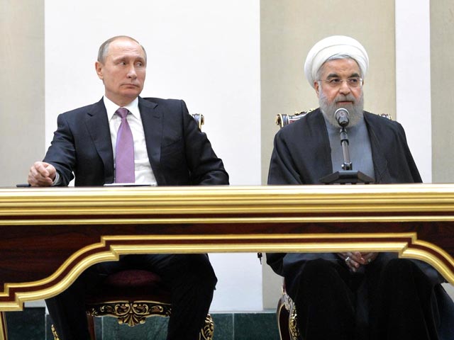 Владимир Путин и Хасан Рухани, Тегеран, 23 ноября 2015 года