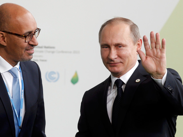 Президент России Владимир Путин прибыл на XXI Климатическую конференцию ООН в Париже