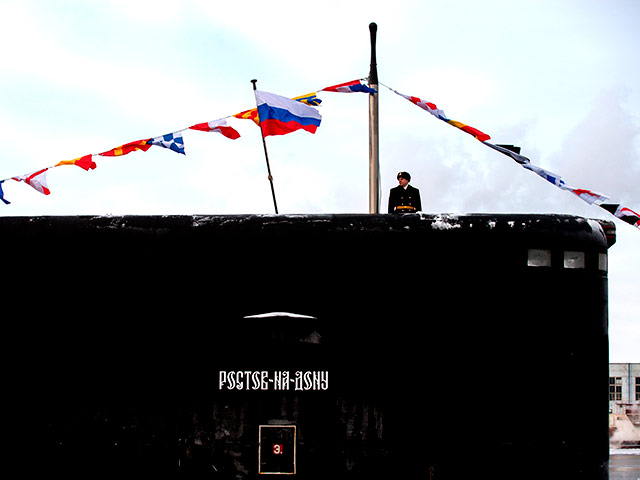Дизель-электрическая подводная лодка проекта 636.3 ("Варшавянка") - "Ростов-на-Дону" в Санкт-Петербурге, 30 декабря 2014 года