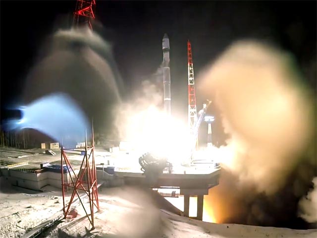 Пуск ракеты-носителя &#171;Союз-2.1В&#187; с космодрома Плесецк, 5 декабря 2015 года