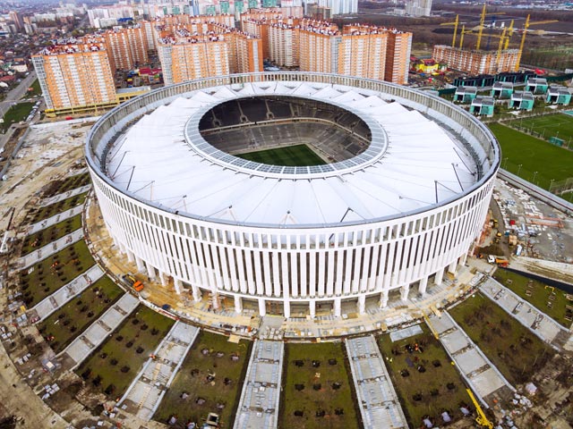 Строительство стадиона ФК "Кранодар", ноябрь 2015 года