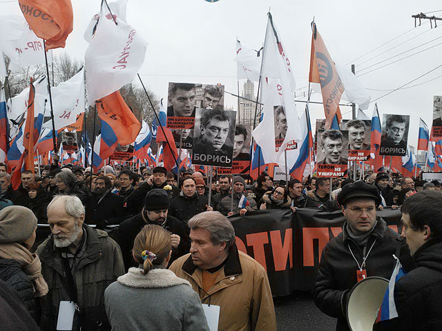 Московская оппозиция согласилась провести марш в память убитого политика Бориса Немцова по Бульварному кольцу