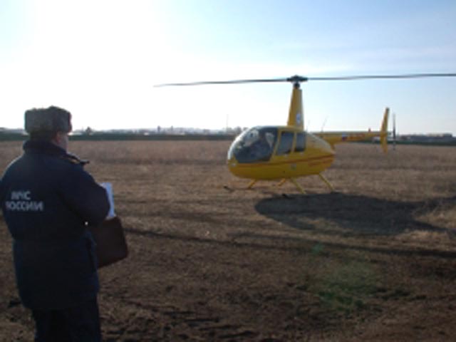 В Башкирии вертолет совершил жесткую посадку