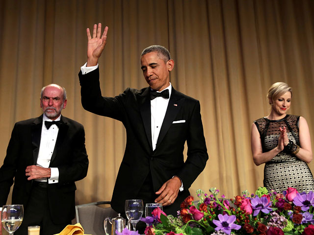 Президент Барак Обама выступил на ежегодном приеме для журналистов в Белом доме - последнем для него в ранге президента США