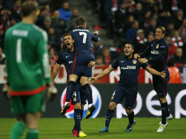 Мадридский футбольный клуб "Атлетико" вышел в финал Лиги чемпионов, обыграв в полуфинале по итогам двух матчей мюнхенскую "Баварию"