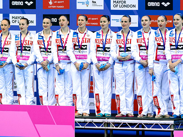 Сборная России по синхронному плаванию завоевала все золотые медали, разыгранные на чемпионате Европы по водным видам спорта в Лондоне
