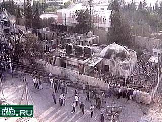 Разрушенная гробница пророка Иосифа в Наблусе