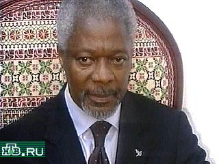 Накануне после переговоров с палестинским лидером  Арафатом Генсек ООН Кофи Аннан заявил, что проведение четырехстороннего саммита возможно уже в ближайшие двое суток