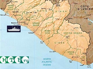 В Либерии тонет российский корабль