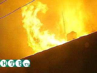 Сильный пожар произошел в подмосковной Ивантеевке