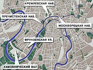 В Москве закрыты для движения автотранспорта 4 набережные