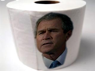 В США арестован продавец туалетной бумаги с изображением Буша
