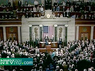 Буш выступил с речью перед обеими палатами Конгресса США, которая стала главным событием в политической жизни США после терактов