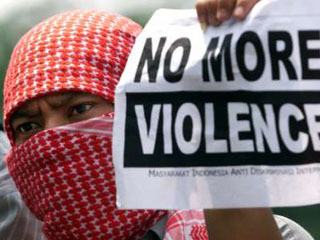 Индонезийские студенты-мусульмане протестуют против возможного американского удара по Афганистану