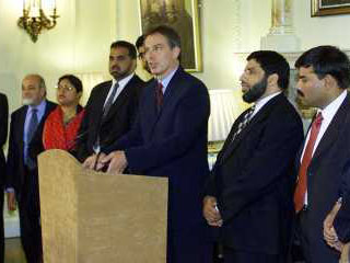 Премьер-министр Великобритании Тони Блэр на встрече с представителями мусульманской общины Соединенного Королевства