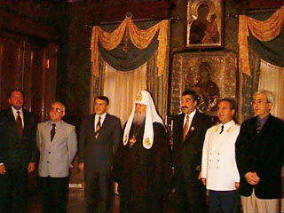 Патриарх Алексий II встретился с членами президиума Всероссийского азербайджанского конгресса
