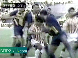 Четвертьфинал Кубка Парагвая закончился массовой потасовкой