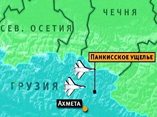 В среду НТВ сообщило о бомбардировке в ночь на среду территории Панкисского ущелья "двумя самолетами без опознавательных знаков"
