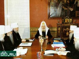 Заседание Священного Синода РПЦ.