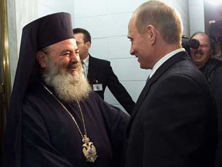 Владимир Путин встретился с архиепископом Афинским