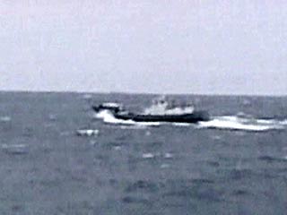 На видеосъемке запечатлено, как два японских сторожевых корабля потопили неопознанное судно