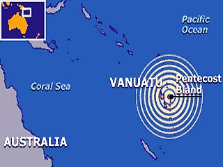 Землетрясение силой 7,3 балла по шкале Рихтера произошло в районе Вануату