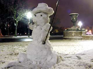 Англичанка Триша Кьюсак опубликовала книгу под названием "Снеговик-сексист", в которой приводятся результаты ее пятилетнего исследования истории снежной скульптуры