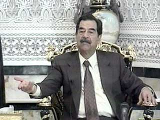 Саддам Хусейн заявил, что его страна поддерживает действия террористов- самоубийц в Израиле
