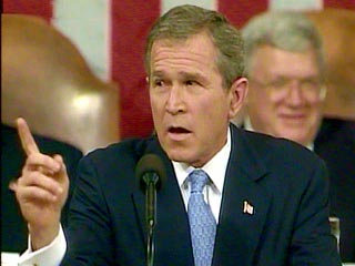Буш назвал Ирак, Иран и КНДР угрозой для безопасности США, определил их как "зловещую ось"