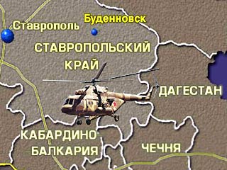 Вертолет ВВС России Ми-8 совершил вынужденную посадку в Чечне во время перелета из Ханкалы в Буденновск