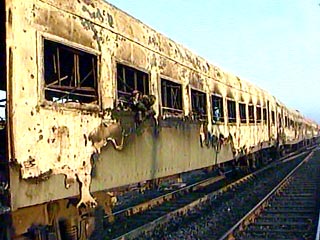 Сильный пожар вспыхнул в Египте в пассажирском поезде и привел к многочисленным жертвам