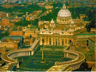 Собор и площадь святого Петра в Риме