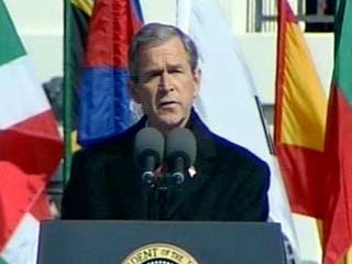 Буш выступил с речью, в которой назвал 11 сентября днем решения