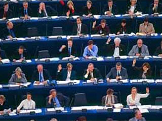 На заседании Европарламента