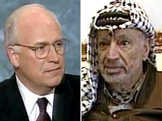 Встреча Чейни и Арафата состоится в Каире в понедельник