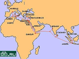 Как сообщает агентство AFP, в понедельник рано утром был поврежден самый длинный в мире телекоммуникационный кабель "SEA-ME-WE 3", проходящий по дну океана. Длина кабеля составляет 39000 километров