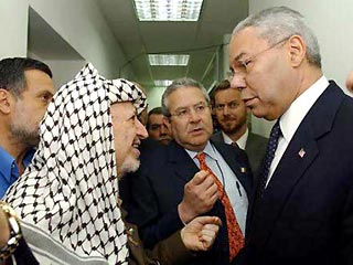 Новая встреча Пауэлла с Арафатом состоится после возвращения госсекретаря США из Бейрута и Дамаска