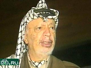 Глава Палестинской национальной автономии Ясир Арафат прибудет в российскую столицу в 11:30 по московскому времени