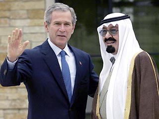 Наследный принц Саудовской Аравии Абдулла провел пятичасовые переговоры с президентом США Джорджем Бушем