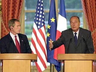 Буш начал свой визит во Францию с похвалы Франции за тот вклад, который эта страна вносит в борьбу с международным терроризмом