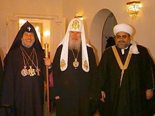 Встреча трех религиозных лидеров в Свято-Даниловом монастыре