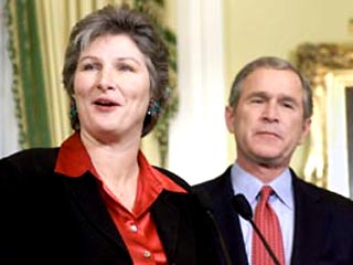 Советник президента США по общим вопросам Карен Хьюз, которая является одним из самых близких и доверенных помощников Джорджа Буша