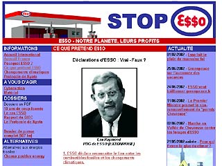 Во Франции суд обязал Greenpeace убрать со своего сайта искаженное написание кампании Esso